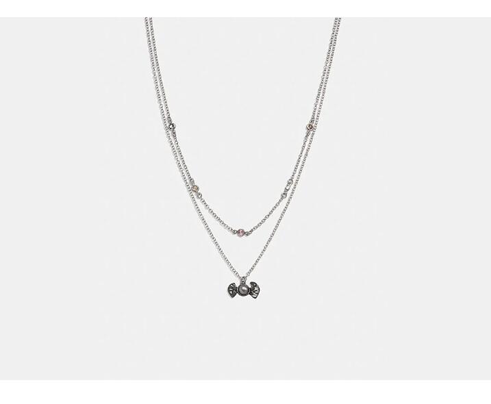 Cheap Candy Pendant Double Chain Necklace