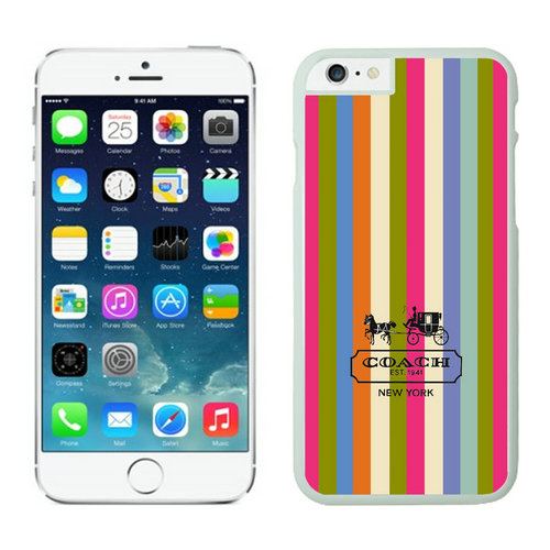 Coach Stripe Multicolor iPhone 6 Cases FBG