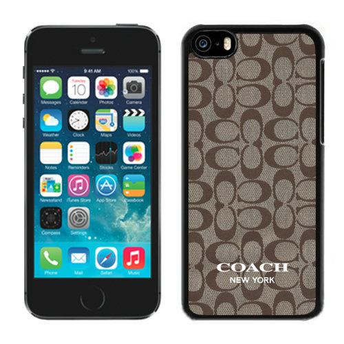 Coach Logo Signature Beige iPhone 5C Cases DRB