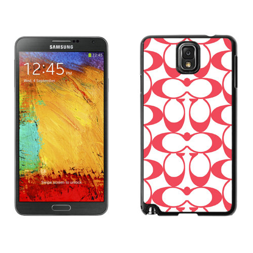 Coach Big Logo Red Samsung Note 3 Cases DRP